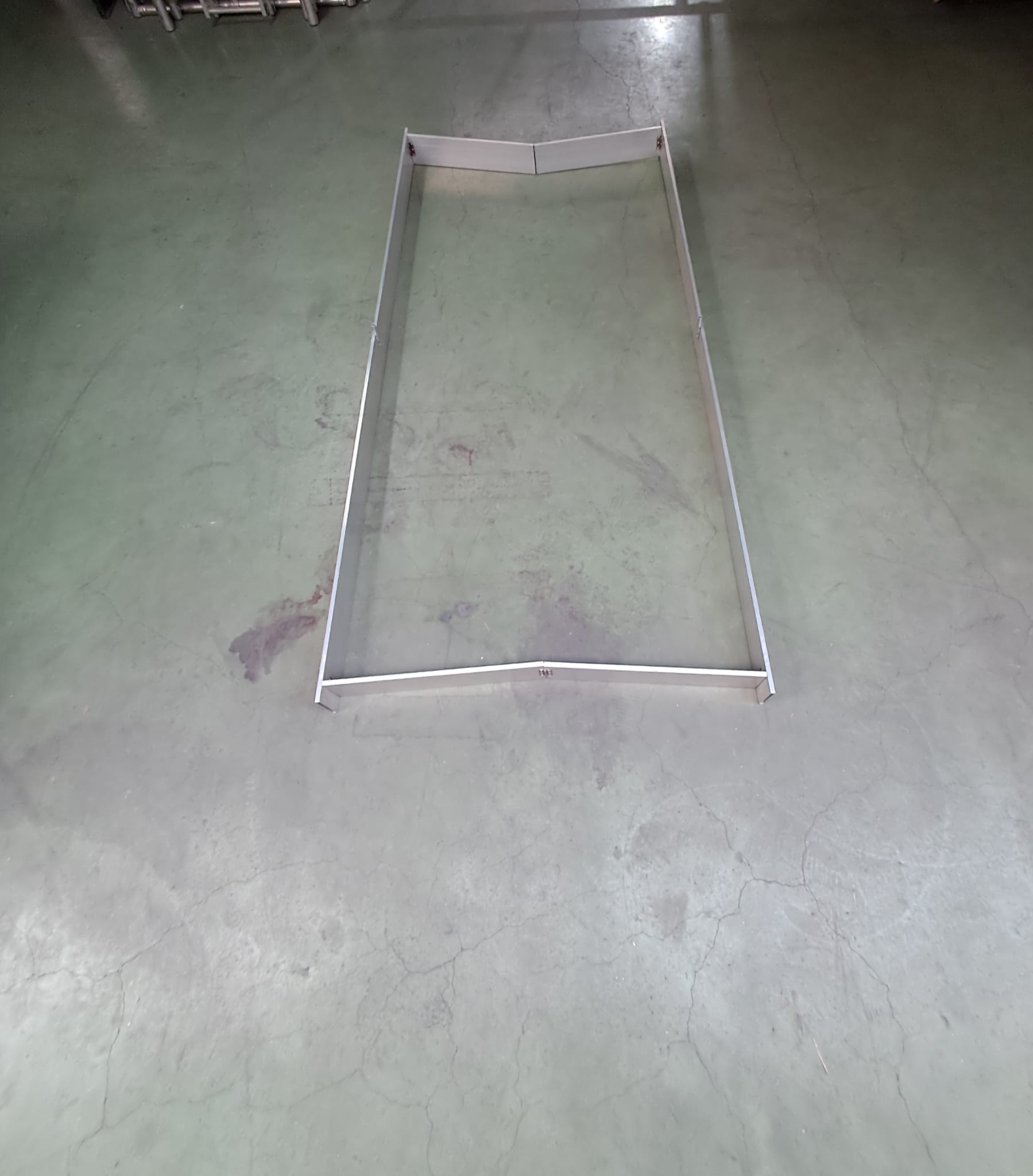 Sparklist aluminium ihopfällbar 2,0 m bred